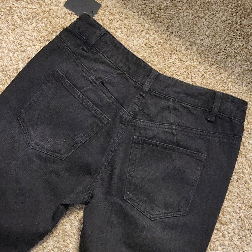 AFRM Cyrus High Rise Crop Jean Black NWT - Picture 7 of 9